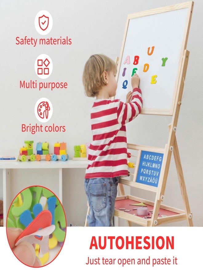 Notoke 540 PCS Foam Letter Alphabet Stickers, 9 Colors Self Adhesive A-Z Foam Stickers for Crafts, Foam Letter Supplies Stickers for DIY Crafts Scrapbooking Party Decorations - Image 4
